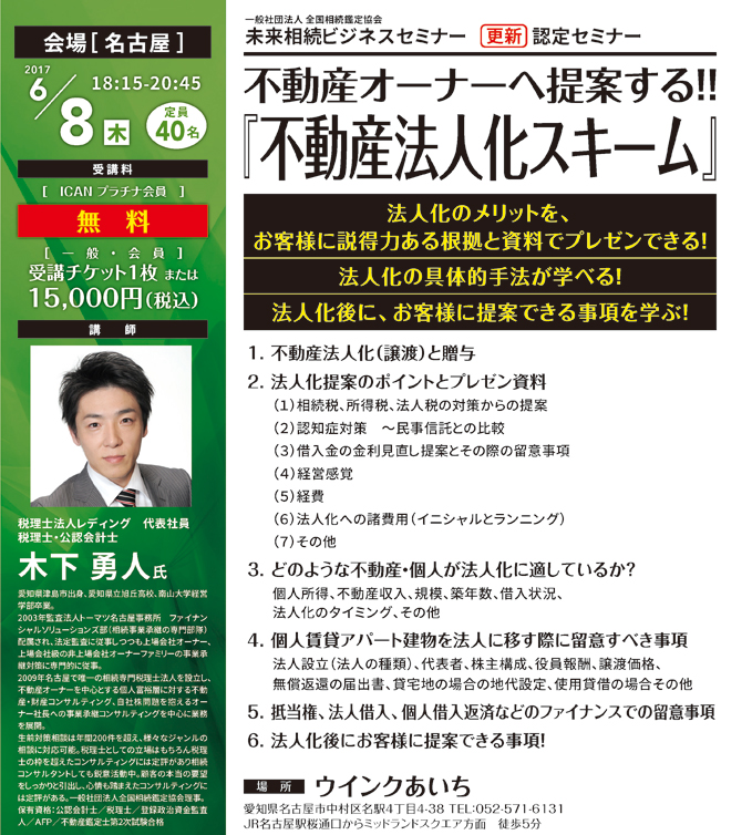 不動産オーナーへ提案する!!『不動産法人化スキーム』